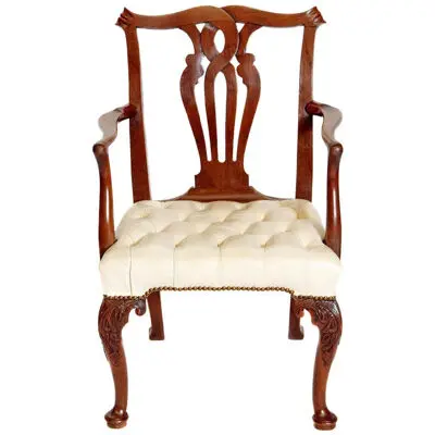18th Century Chippendale Mahogany Armchair