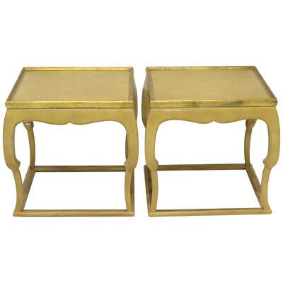 Pair of Lacquered Tables by Atelier Midavaine Paris