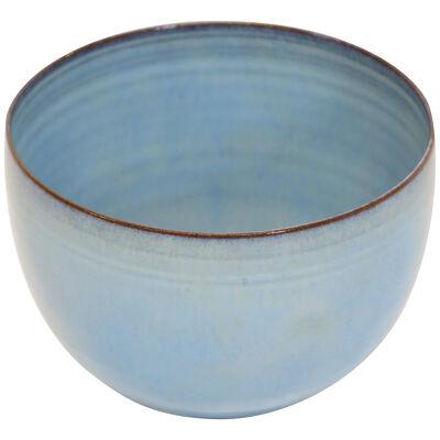Robin's Egg Blue Glazed Bowl by Ceramicists Gertrud and Otto Natzler