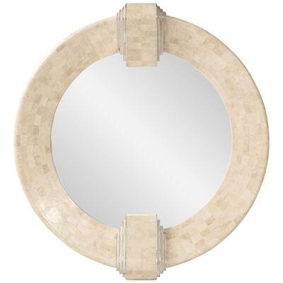 Tessellated Stone Mirror by Maitland Smith. 1970's