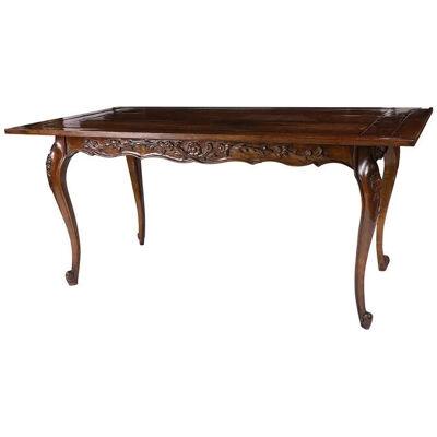 AF1-123: LATE 19TH CENTURY AMERICAN VICTORIAN WALNUT EXTENSION DINING TABLE
