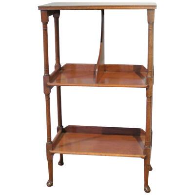 AF1-157:  Early 20th Century English Mahogany Side Table / Bookstand