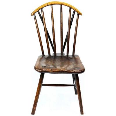 AF2-201: EARLY 18TH CENTURY ENGLISH WINDSOR SIDE CHAIR
