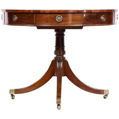 AF1-264: EARLY 20TH CENTURY REGENCY STYLE MAHOGANY RENT TABLE