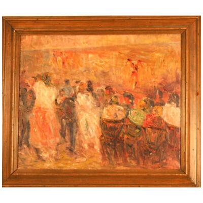 AW114 - Louis Albert Durand - French Bistro - Oil on Canvas