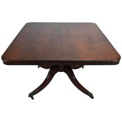 AF1-270: EARLY19THCENTURY AMERICAN LATE CLASSICAL MAHOGANY PEDESTAL DINING TABLE