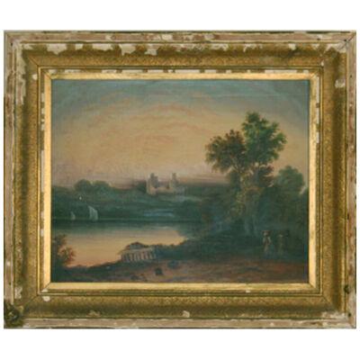 AW067 - English School - Landscape - Oil on Canvas