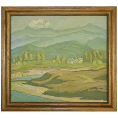 AW102 - Ralph Holmes - Landscape - Oil on Board