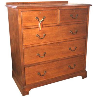 AF4-249: Early 20th Century American Mahogany Five Drawer Chest