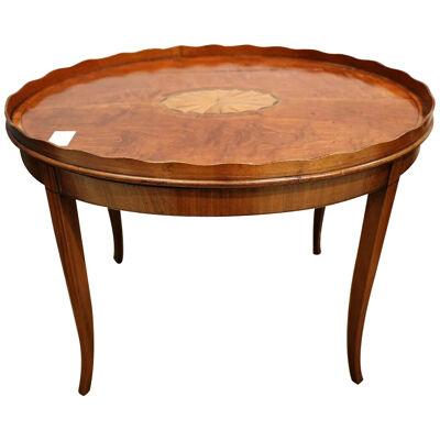 AF1-252: EARLY 19TH CENTURY FEDERAL TRAY MADE INTO OCCASIONAL TABLE