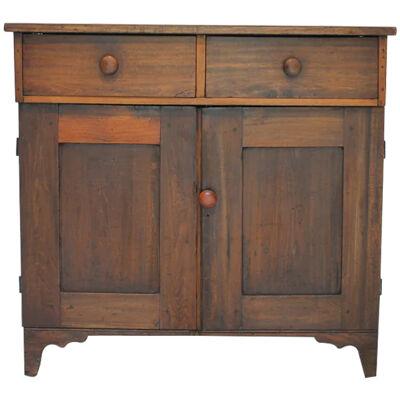 AF3-303: c.1880's American Country Fruitwood Cupboard