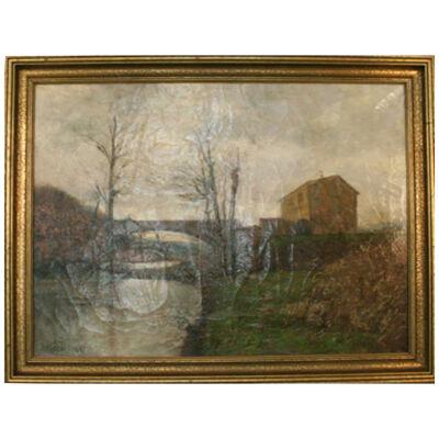 AW141 - G. Peracchio - Italian Landscape - Oil on Canvas