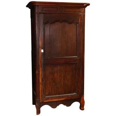 AF3-138: LATE 18TH CENTURY FRENCH PROVINCIAL SINGLE DOOR ARMOIRE