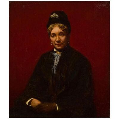 A Rare Portrait Of Mrs. Sanford Robinson Gifford (Mary Cecelia Gifford), 1878