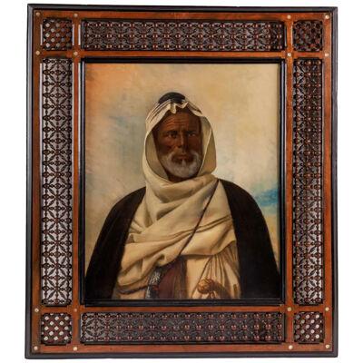An Exceptional Quality Orientalist Portrait of "A Moorish Chief" 19th Century