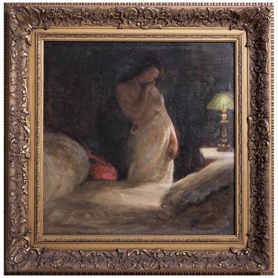 Rare Danish painting by Julius Paulsen (1860 - 1940)