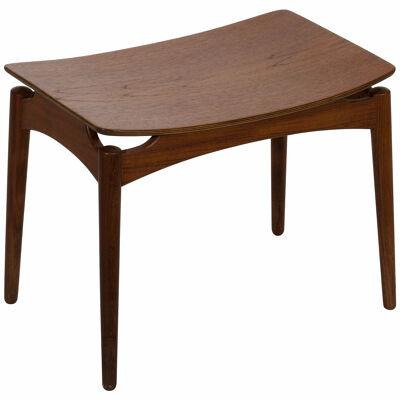 Danish stool in teak, probably by one of the famous Danish 1960s architects.
