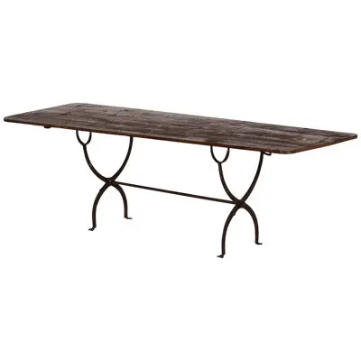 Rare long dining table from Italy. 20th C.