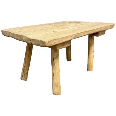 Mid-20th Century French Modernist Pine Low Table
