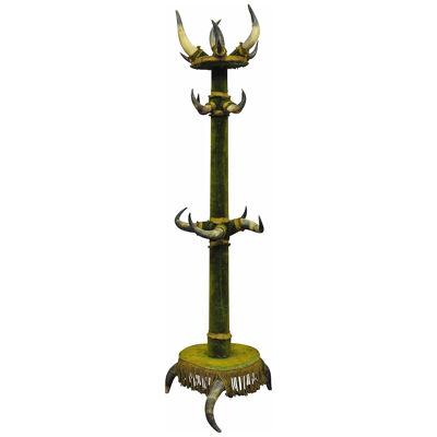 Antique Bull Horn Hall Stand ca. 1870
