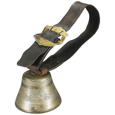 Antique Bronze Cattle Bell Made in Switzerland ca. 1900