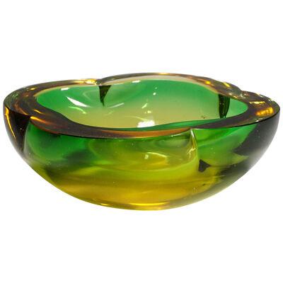 Seguso Vetri d'Arte (attr.) Murano Sommerso Glass Bowl 1960s