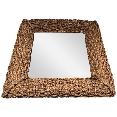 Rope Mirror attributed to Audoux Minet