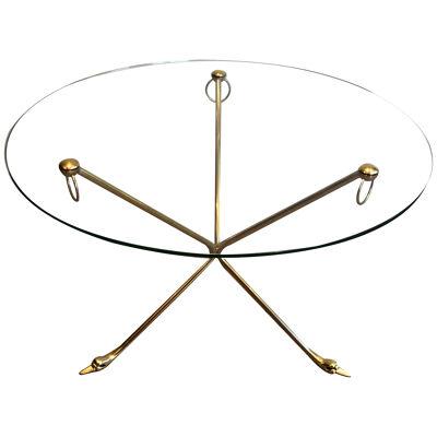Brass Swans Coffee table by Maison Jansen