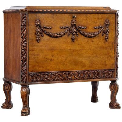 MID 20TH CENTURY ROCOCO REVIVAL CARVED  WALNUT CHEST OF DRAWERS