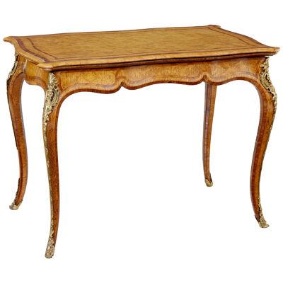 19TH CENTURY EDWARDS AND ROBERTS BIRDS EYE MAPLE CARD TABLE