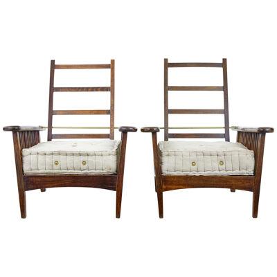 PAIR OF FRENCH 19TH CENTURY PLANTATION ARMCHAIRS