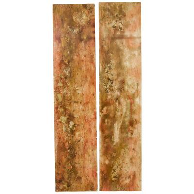 PAIR OF FRENCH 1950’S ABSTRACT ACRYLIC PANELS