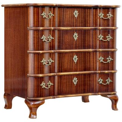 SCANDINAVIAN MID CENTURY BAROQUE REVIVAL CHEST OF DRAWERS