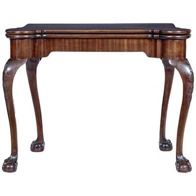 19TH CENTURY CHIPPENDALE REVIVAL MAHOGANY CARD TABLE