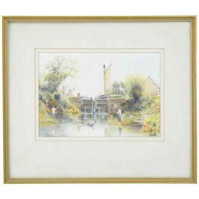 20TH CENTURY LANDSCAPE WATER COLOUR BY C W MORSLEY