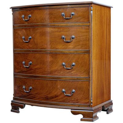 20TH CENTURY BOWFRONT MAHOGANY CHEST OF DRAWERS BY ADAM RICHWOOD