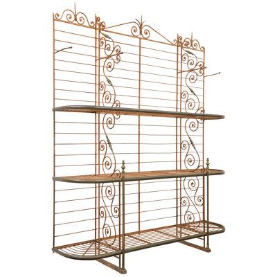 EARLY 20TH CENTURY FRENCH PARISIENNE BOULANGERS BREAD RACK