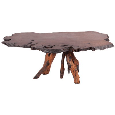 Exceptional Vintage 1970's Redwood Table