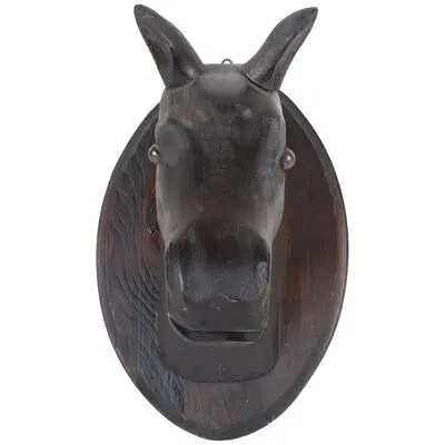 Antique Folk Art Horse Head - Original Surface