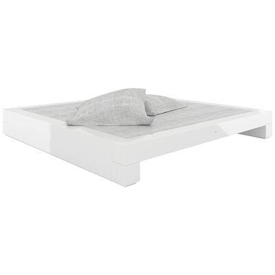 Bed, White, 230x230x31 (200x200cm), Germany handcrafted