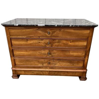 Chest Of Drawers Walnut Louis Philippe early 19th century