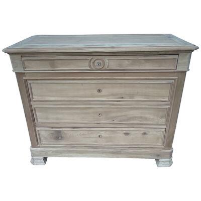 Louis Philippe French Dresser Late 19th Century Whitewashed