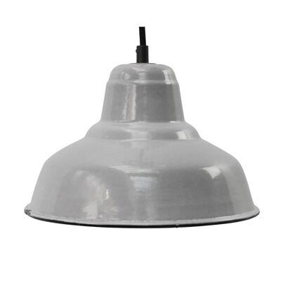Grey Enamel Vintage Dutch Industrial Hanging Lamp by Philips
