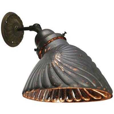 Mercury Glass Vintage Industrial Brass Scones Wall Lamp