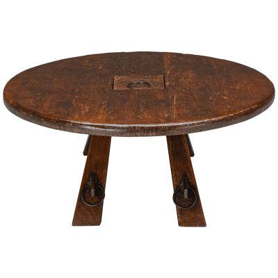 Rustic Coffee Table with Ring IV - 1960's
