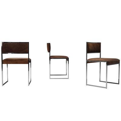 Maison Jansen Inspired Dining Chairs Set - 1970's
