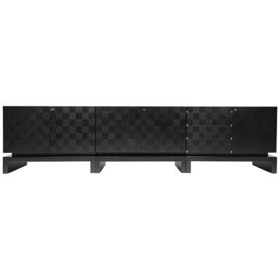 Black Sectional Credenza by De Coene - 1970s