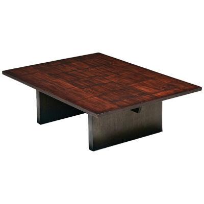 Coffee Table by Axel Vervoordt in Wenge and Bamboo, Belgium, 1980s