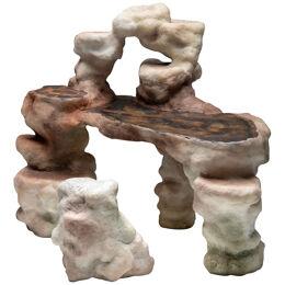 Lithic Desk and Desk Chair by Elissa Lacoste, France, 2020