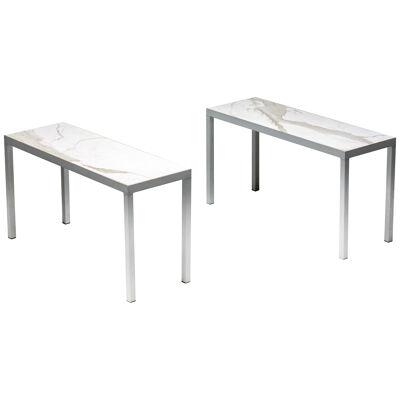 Carrara Marble Console Table by Philippe Starck, France, 1990s